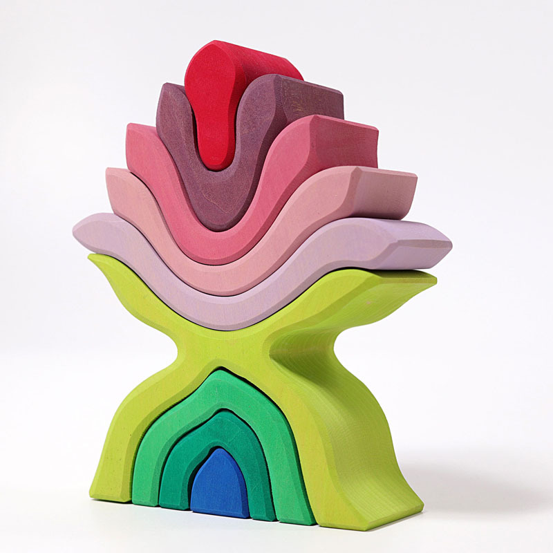 Grimms Wooden Flower | Stacking Toys - Village Toys