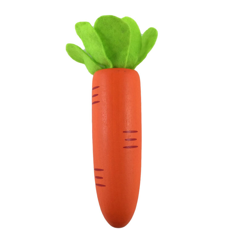 carrot harvest wooden toy