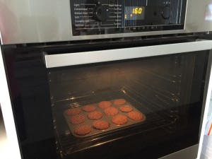 Biscuits in oven