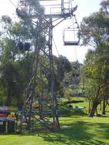 Take the double chairlift up to the start of the toboggan runs. 