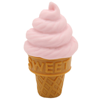 Iwako - Puzzle Eraser - Ice Creams (Cone with pink soft cream)