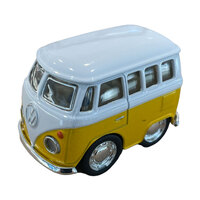 Volkswagon -  Mini Pull Back Kombi Bus (Yellow)