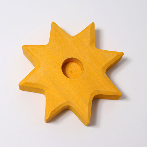 Grimms - Candle Holder Yellow Star