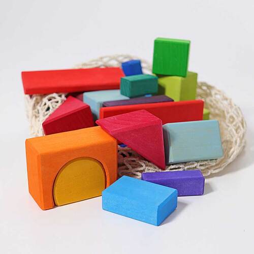 Grimms - 30 Coloured Geo Blocks