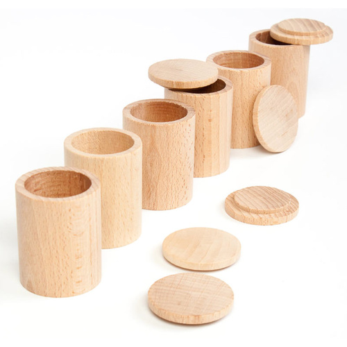 Grapat - Natural Cups with Lids (Set of 6)