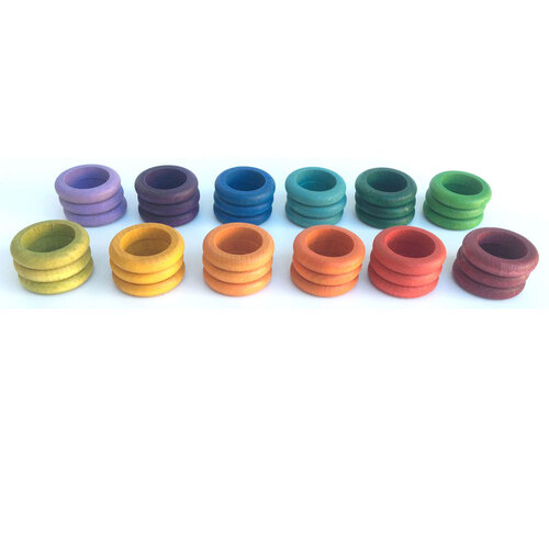 Grapat - Rings (Set of 36) in 12 colours