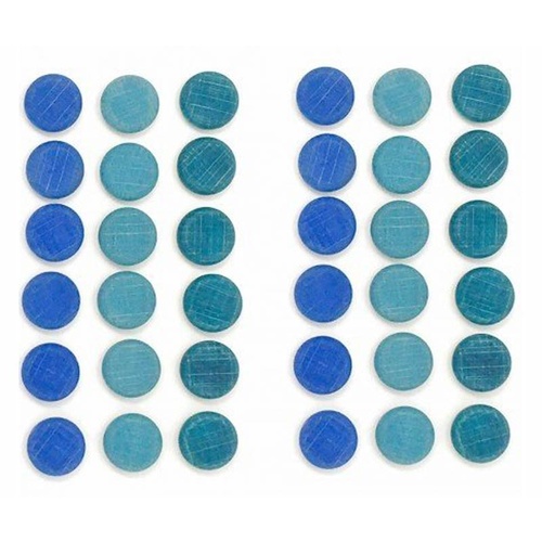 Grapat - Mandala Small Blue Coins (36 Pieces)