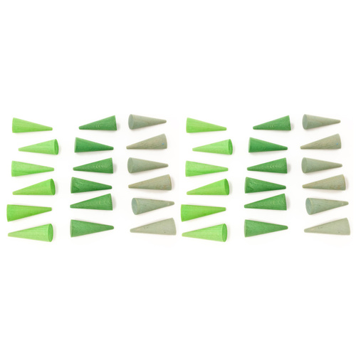 Grapat - Mandala Little Green Cones (36 Pieces)