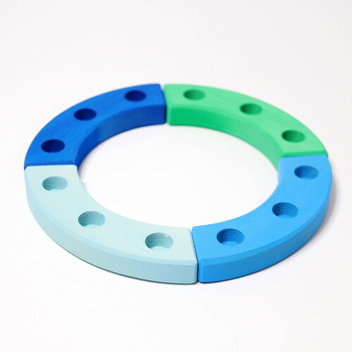 Grimms - Birthday Ring - Blue, Green (12 hole)