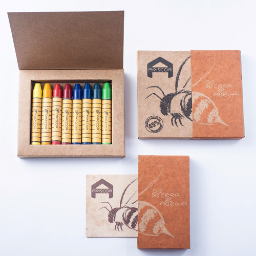 Apiscor - Beeswax Crayon - 8 Sticks