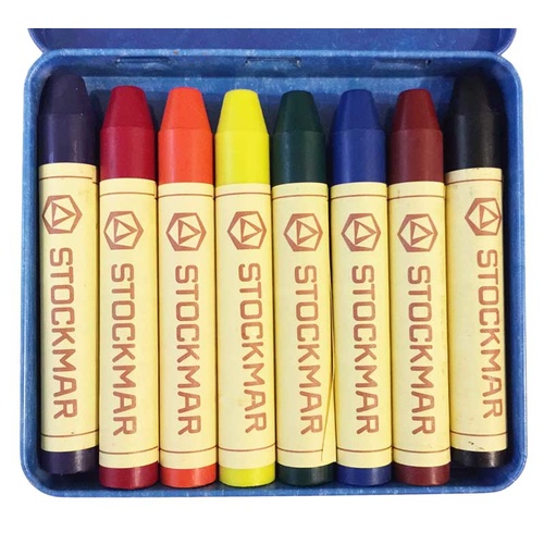 Stockmar - 8 Stick Crayons (with Black)