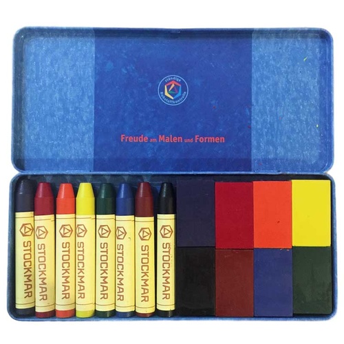 Stockmar - Combi Set (8 Stick + 8 Block Crayons)