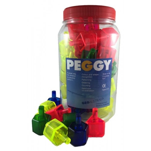 Peggy Pegs Crystal Jar - 48 Pegs