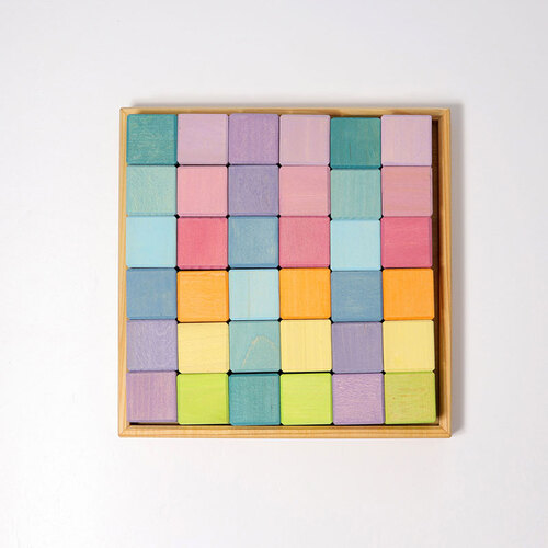 Grimms - Mosaic Square Pastel - 36 Piece