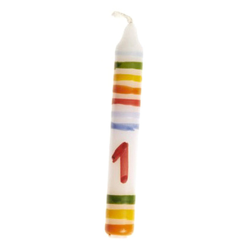 Gluckskafer - Birthday Candle Stripe Number 1