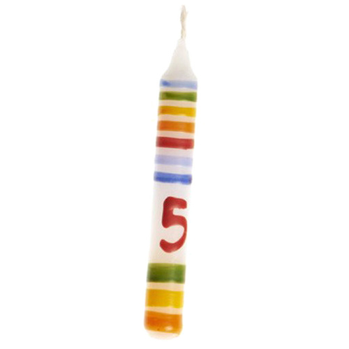 Gluckskafer - Birthday Candle Stripe Number 5
