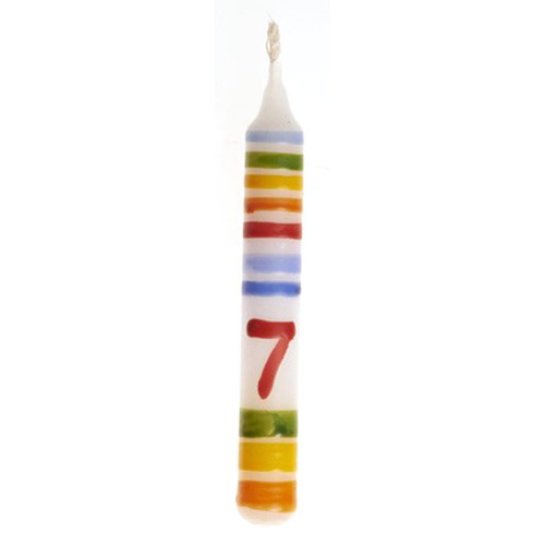 Gluckskafer - Birthday Candle Stripe Number 7