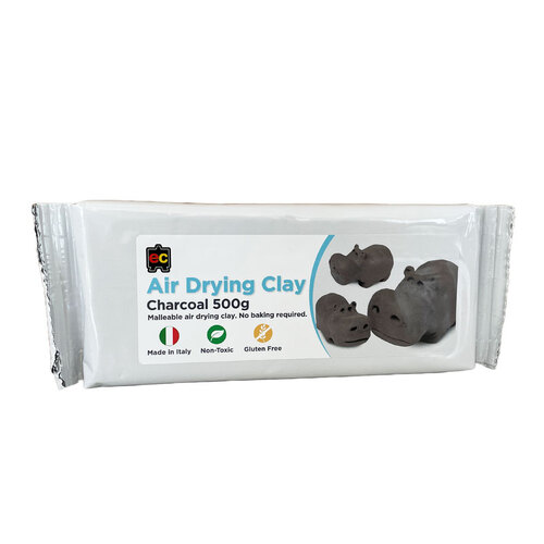 Air Drying Clay - Charcoal (500g)