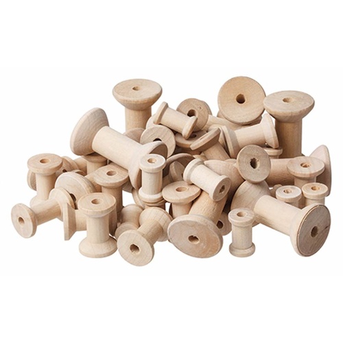 Natural Wooden Spools (Assorted Sizes)