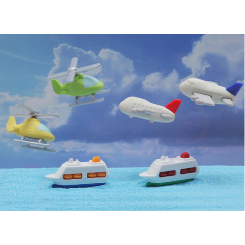 Iwako - Eraser - Planes, Helicopters and Ships (Singles)
