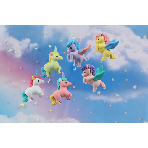Iwako - Puzzle Eraser - Unicorns and Pegasus (Single) 