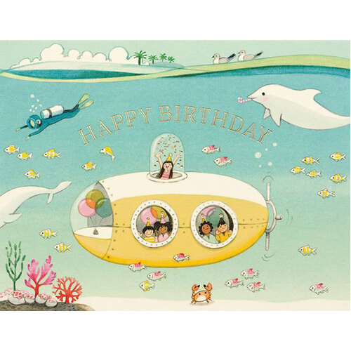 Foil Card - Submarine Birthday