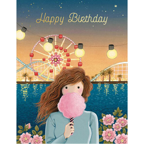 Foil Card - Cotton Candy Birthday