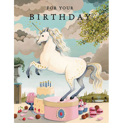 Foil Card - Unicorn Birthday