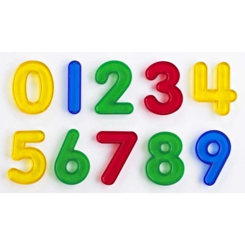 Transparent Numbers - 10 Piece Set