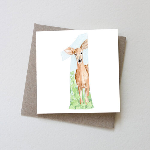 Mini Card - Number One Deer