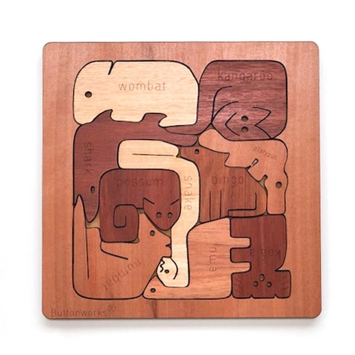 Buttonworks - Square Animal Puzzle (Large)