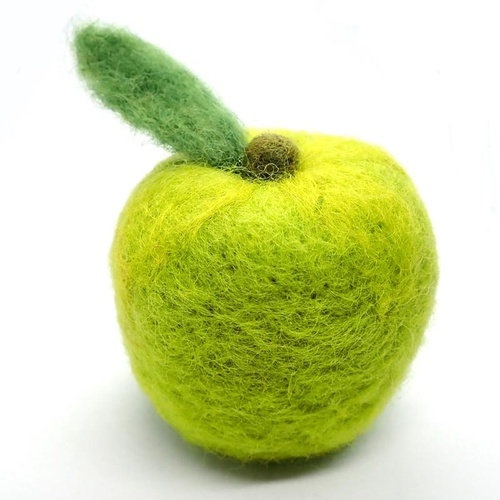 Wooly One - Felt Green Apple