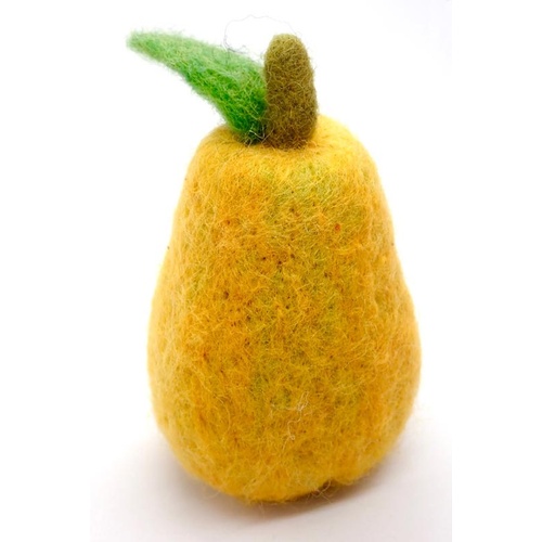 Wooly One - Felt Yellow Pear