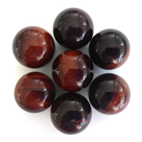 Marble - Tiger Eye Red (20mm)